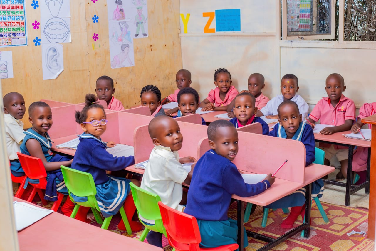 A.C.E. learning centre with students at their PACE workbooks